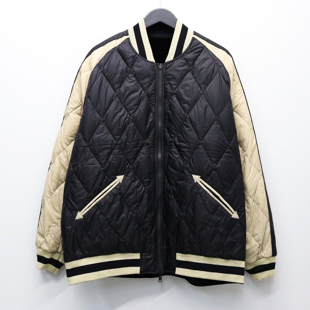 REVERSIBLE 「SKAJAN」 DOWN JACKET #BK×SILVER BGE [TAION-JK04JS]