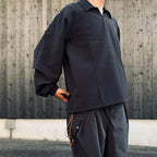 EVD1 Half Zip Polo Shirt #Black [GOOPI-26AW-SEP-02]