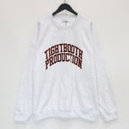 COLLEGE CREW SWEAT SHIRT #Ash [SS25-SW06]