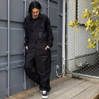 大麻連身褲 #黑色 [24SS-B04]