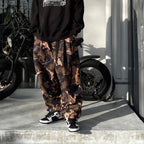 RIPSTOP BALLOON CARGO PANTS #ORANGE CAMO [SS24-B01]