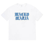 WASHED HEAVY WEIGHT CREW NECK T-SHIRT ( TYPE-12 ) #WHITE-BLUE [26SS-WMT-WT13]