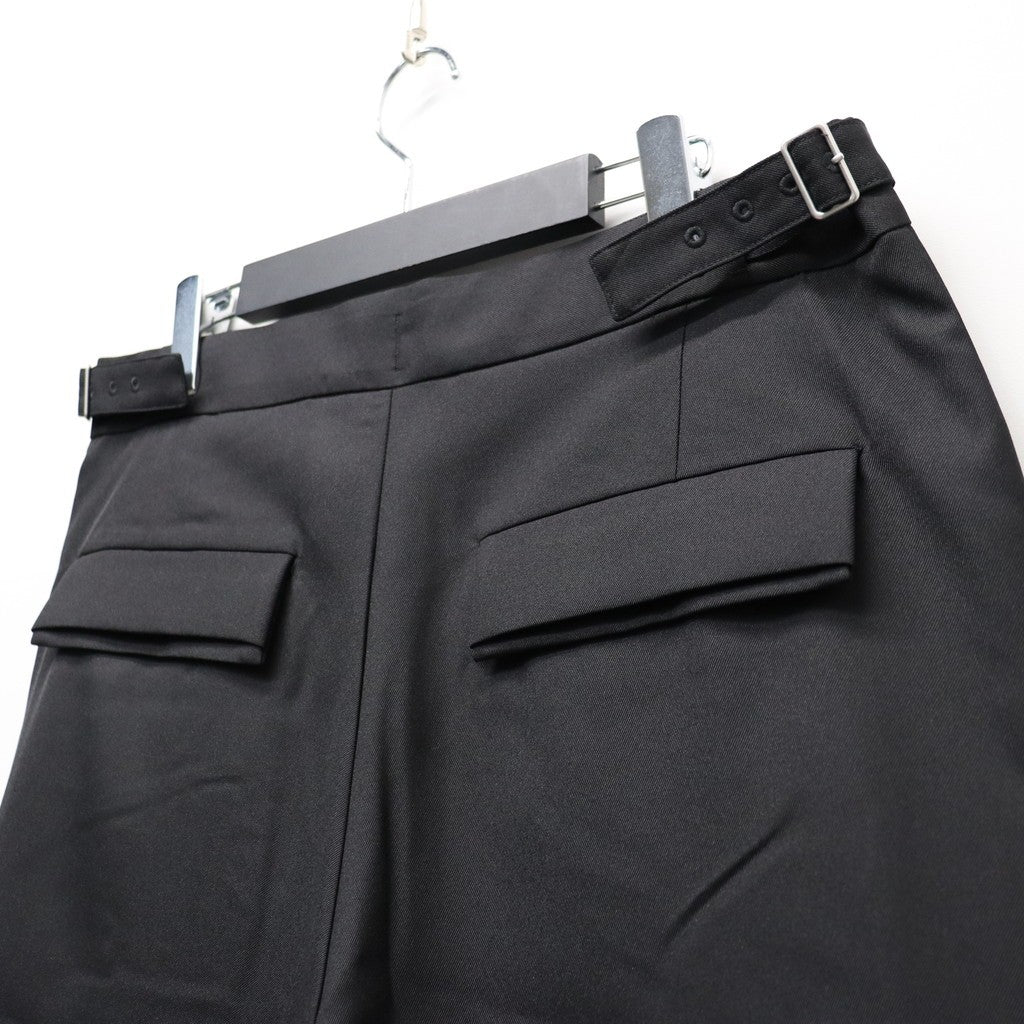 TWISTPOLYESTER WIDE SHORTS #BLACK [FST15261U0002]