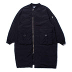 GARMENT DYE DOWN MA-1 LONG COAT 2.0 #BLACK [FST09262U0002]