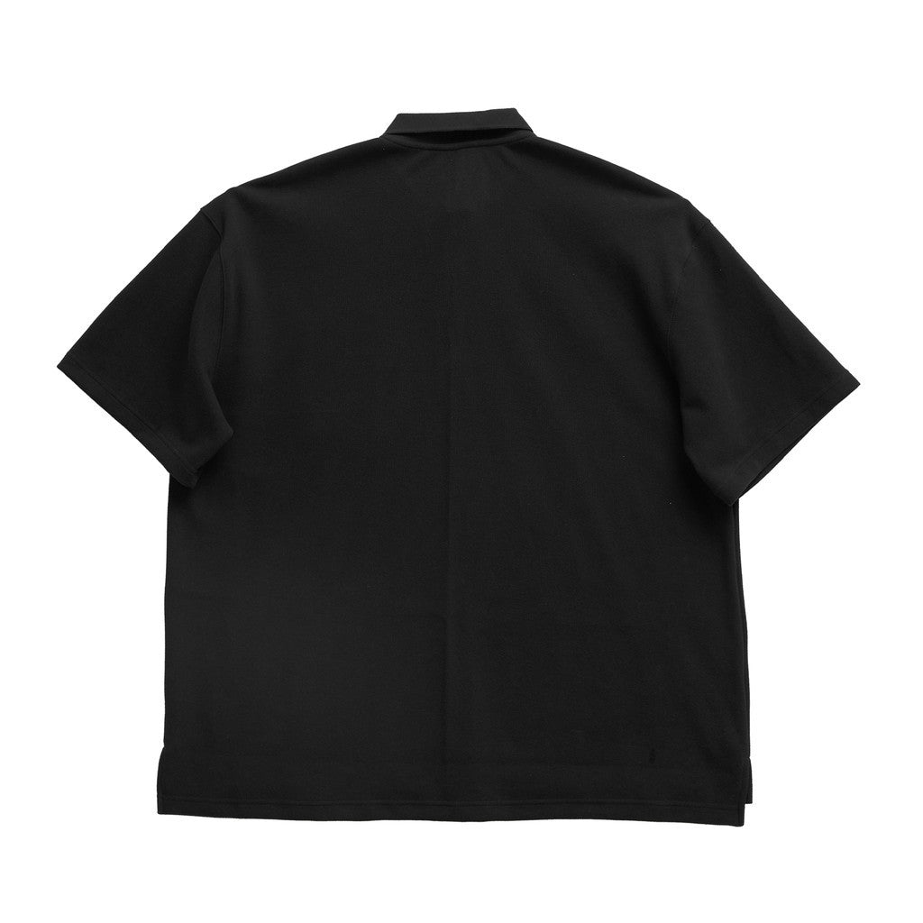 PEN POCKET COLLAR T-SHIRTS #BLACK [HOD26-01-TS007]