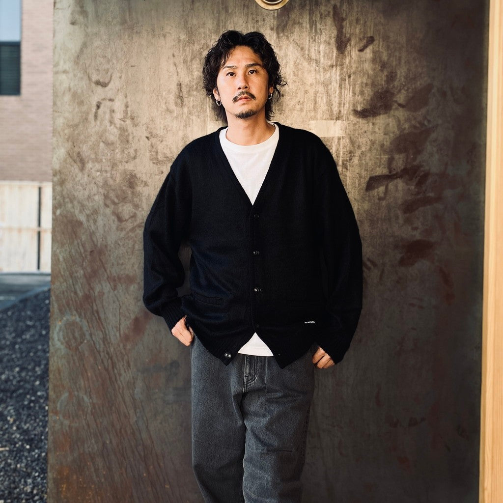 MOHAIR CARDIGAN #BLACK [25FW-WMK-KN20] – cocorozashi