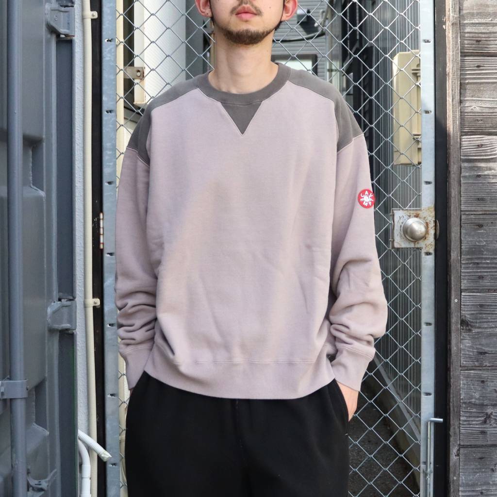 PANEL SHOULDER CREW NECK #BEIGE [CES29CS05]