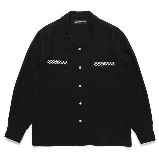 SWITCHING SHIRT ( TYPE-1 ) #BLACK-WHITE [24FW-WMS-OC07]