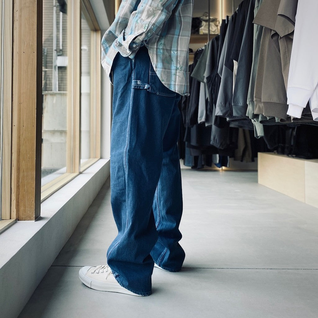 REPAIRED INDIGO PAINTER PANTS #AGED INDIGO [BW252-RIPP]