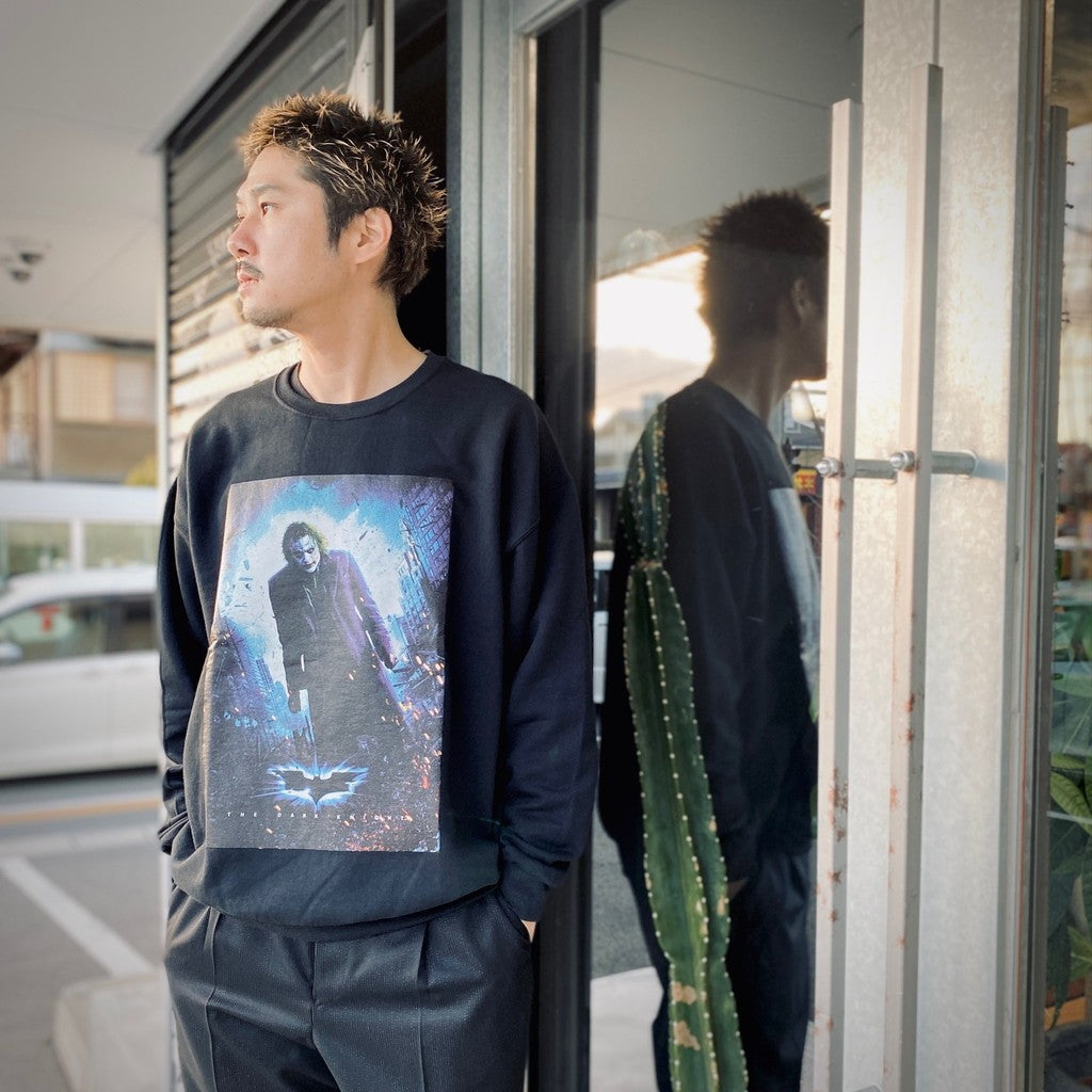 THE DARK KNIGHT TRILOGY | CREW NECK SWEAT SHIRT ( TYPE-3 ) #BLACK [TDKT-WM-SS03]