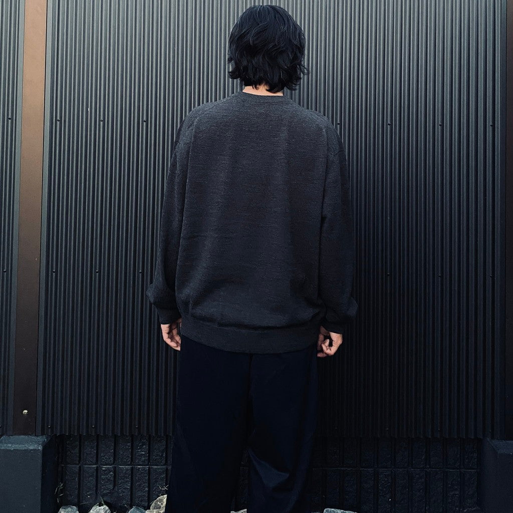 TECH KNIT CREW L/S Brewed Protein #CHARCOAL [BE-70026W]