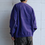 純色寬鬆圓領衫 #紫色 [CES28CS12]