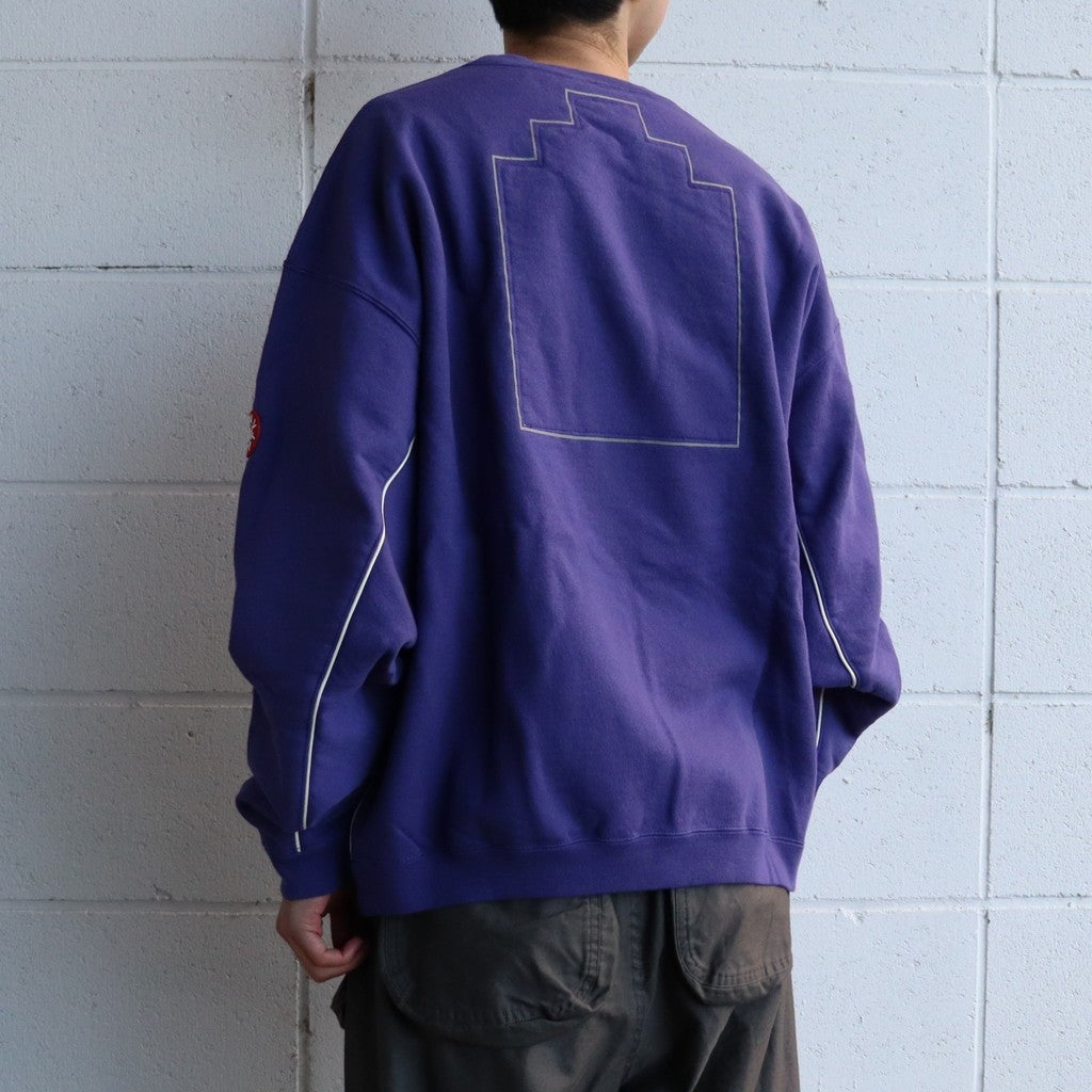 純色寬鬆圓領衫 #紫色 [CES28CS12]