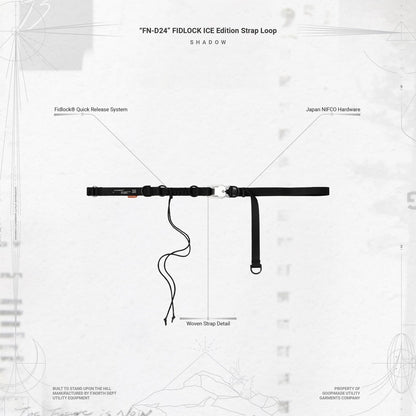 「FN-D24」 FIDLOCK ICE Edition Strap Loop #SHADOW [GOOPI-24SS-JUN-03]