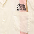MR BROTHERS CUT CLUB | SWITCHING SHIRT S/S #WHITE [MBCC-WM-OC01]