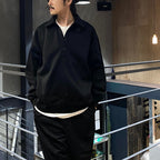 TECH SWEAT SNAP PULLOVER #BLACK [BE-53024W]