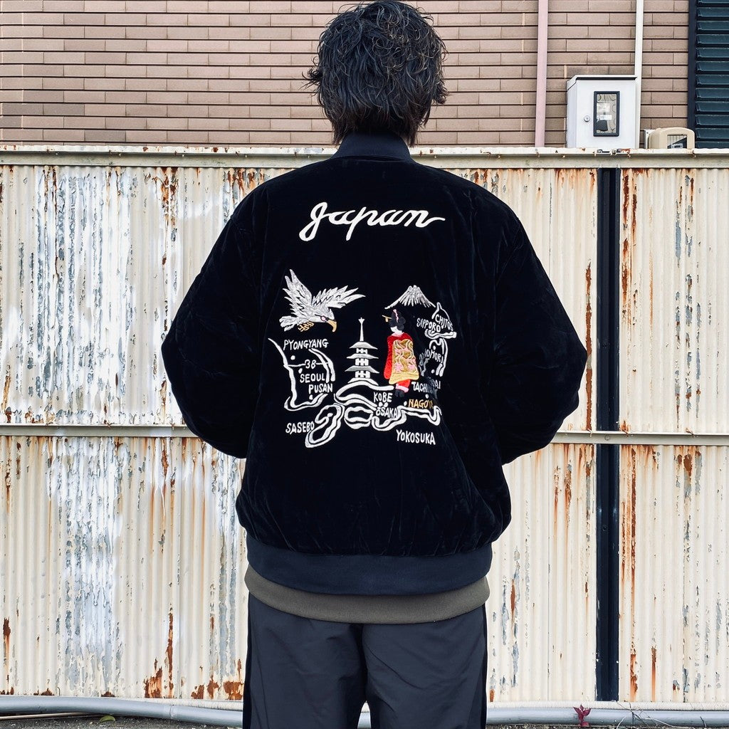 REVERSIBLE 「SKAJAN」 DOWN JACKET #BK×BK [TAION-JK04JS]