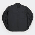 TECH REGULAR COLLAR SHIRT L/S SOLID #INK BLACK [BE-81026]