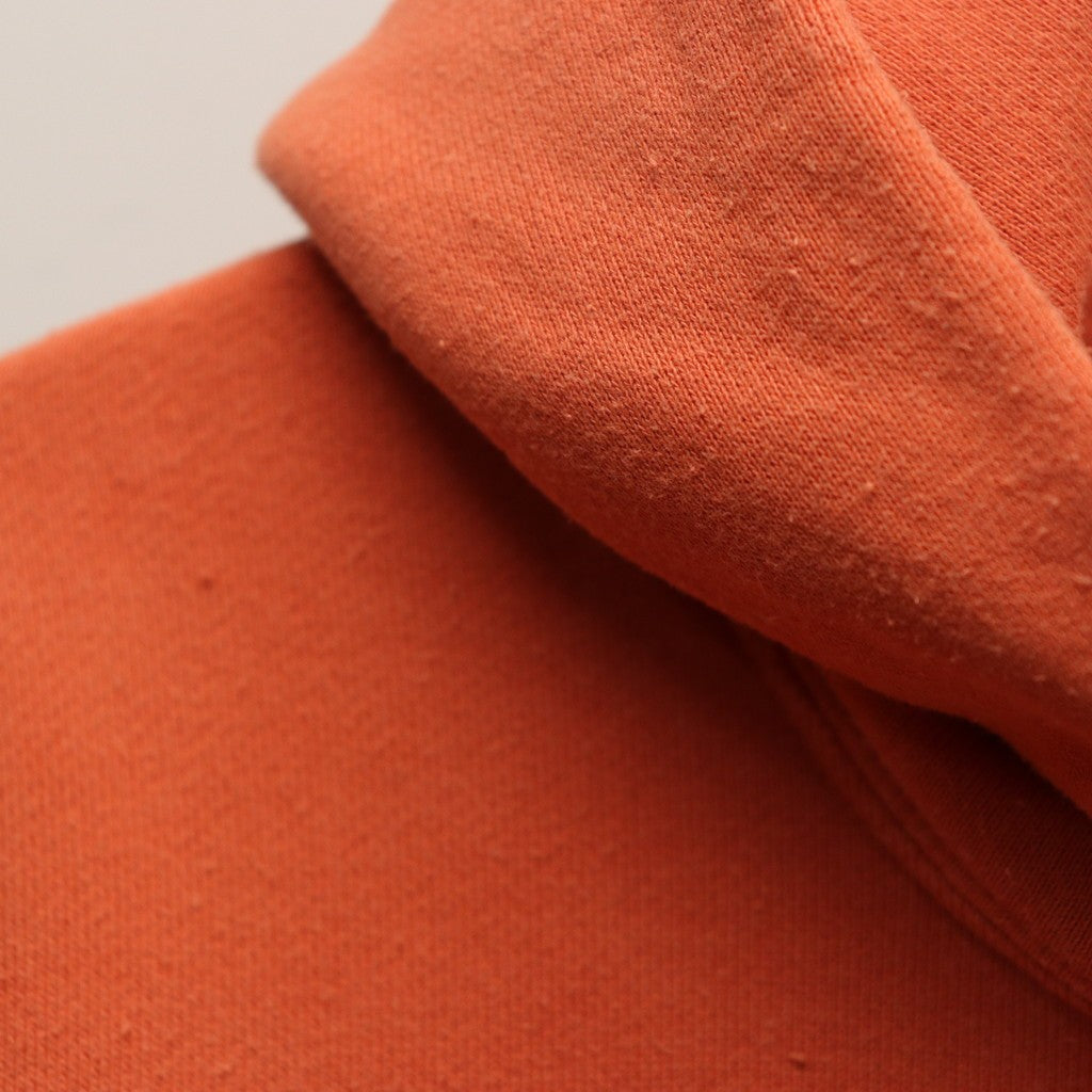 DEATH ROW RECORDS | WASHED MIDDLE WEIGHT PULLOVER HOODED SWEAT SHIRT #ORANGE [DEATHROW-WM-SS02]