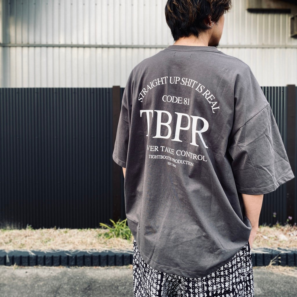 STRAIGHT UP S/S T-SHIRT #Charcoal [SS26-T04]