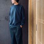 TECH SWEAT CREW FREEDOM SLEEVE #INK BLACK [BE-51026W]