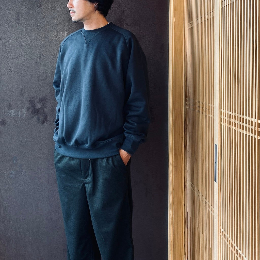 TECH SWEAT CREW FREEDOM SLEEVE #INK BLACK [BE-51026W]