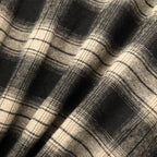 PLAID FLANNEL L/S SHIRT #Black x Beige [FW26-S02]