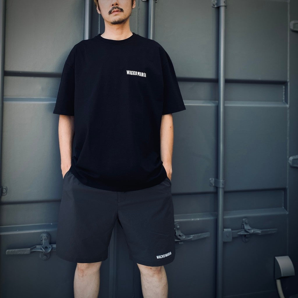 水洗重磅圓領T卹（8型）#黑色 [25SS-WMT-WT08]