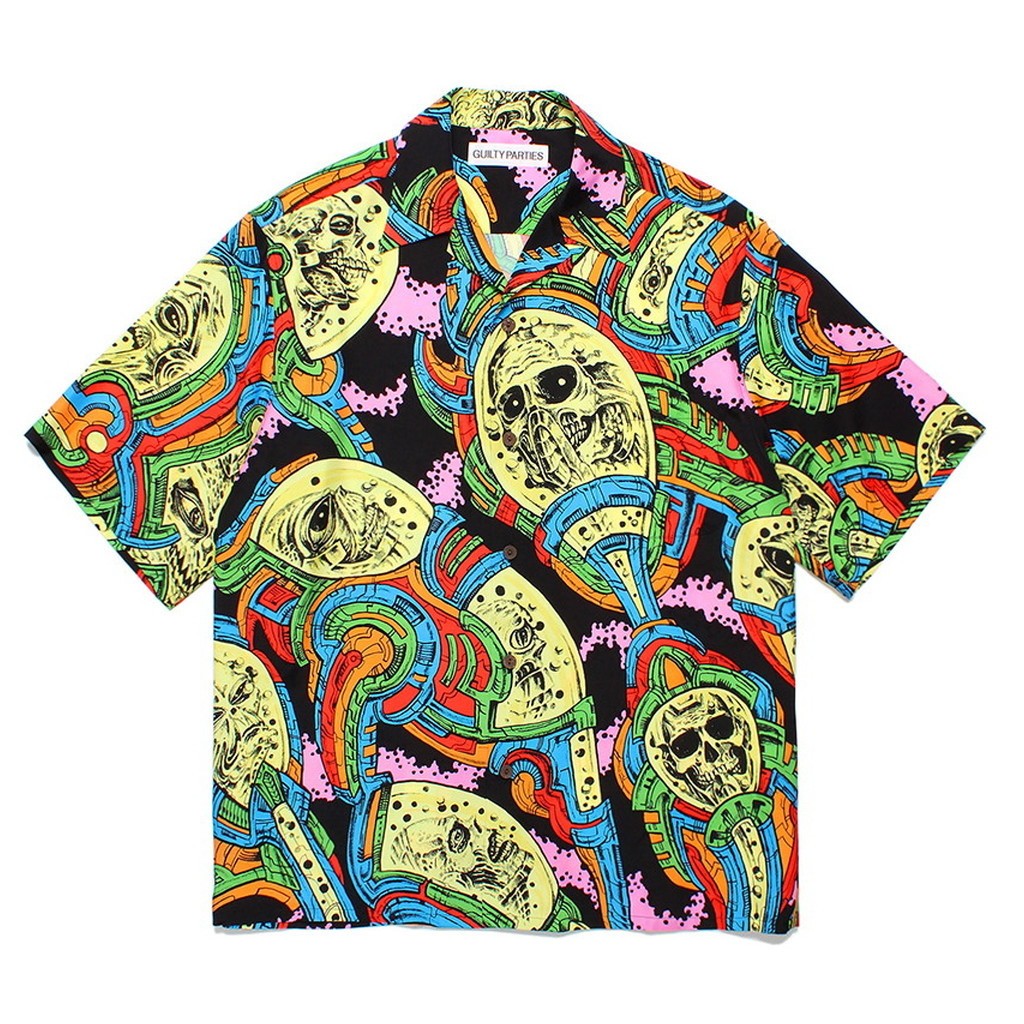 HAWAIIAN SHIRT S/S -TYPE 5- #BLACK [24SS-WMS-HI05]