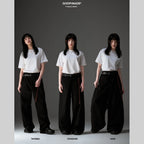 P1-T Black Pants-Tapered #Black [GOOPI-26SS-JUL-03]