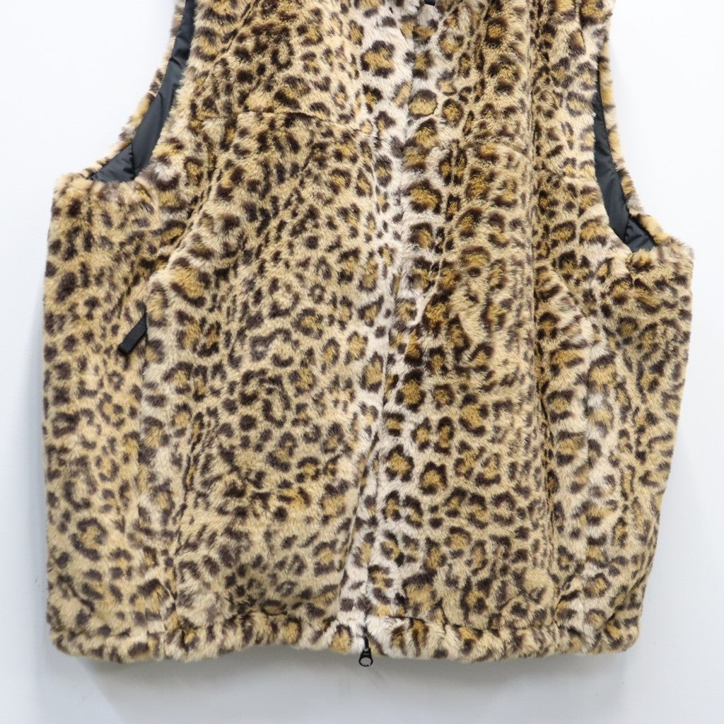 WILD THINGS | LEOPARD FUR HAPPY VEST ( TYPE-1 ) #BEIGE [26FW-WMO-WT05]