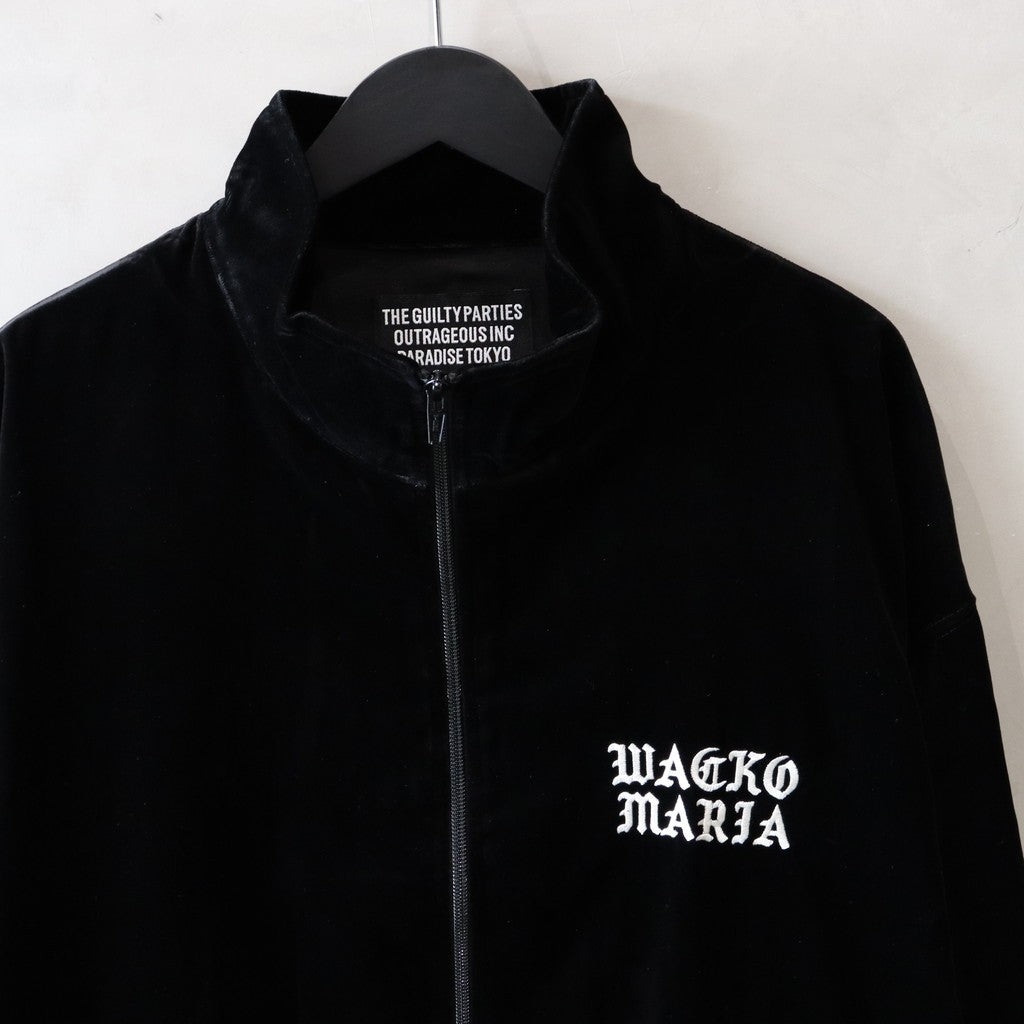 tightbooth VELOUR TRACK JACKET BLACK | ヤマダウェブコム