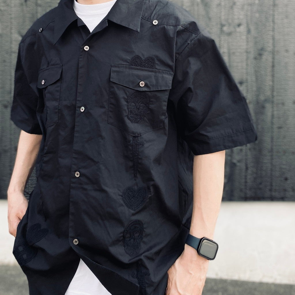 Guayabera s/s shirt #black [BV-SH2600610]