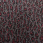 LEOPARD MOHAIR JACQUARD CREW NECK SWEATER #CHARCOAL [26FW-WMK-KN16]