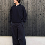 EVD1 Half Zip Polo Shirt #Black [GOOPI-26AW-SEP-02]