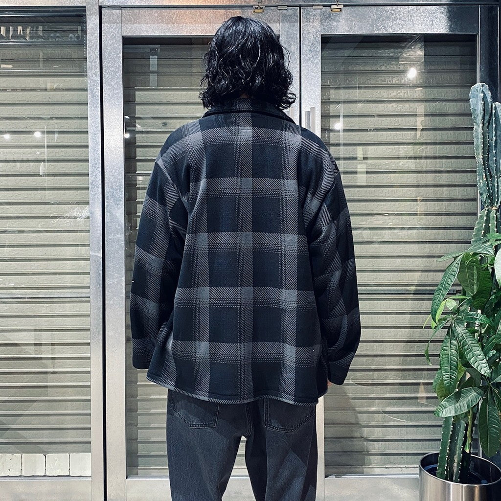 FLEECE SHIRT ( TYPE-1 ) #CHARCOAL [24FW-WMO-BL24]