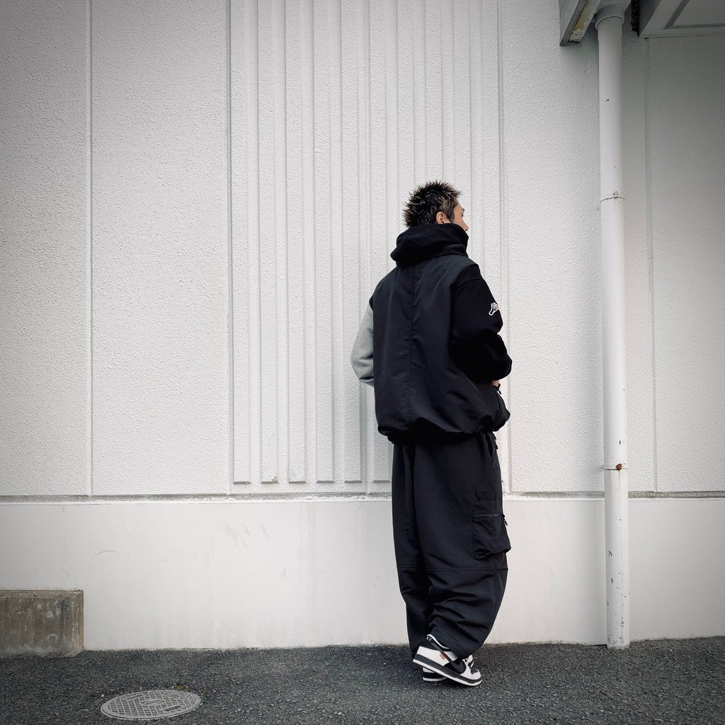 RIPSTOP CARGO BALLOON PANTS #Black [SS25-B01]