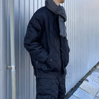 WORK DOWN SCARF #BLACK [TAION-201WK]