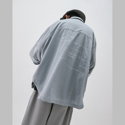 「MA-Z3」 Mode Architekt Embroidered Shirt #L-GRAY [GOOPI-24AW-OCT-01]