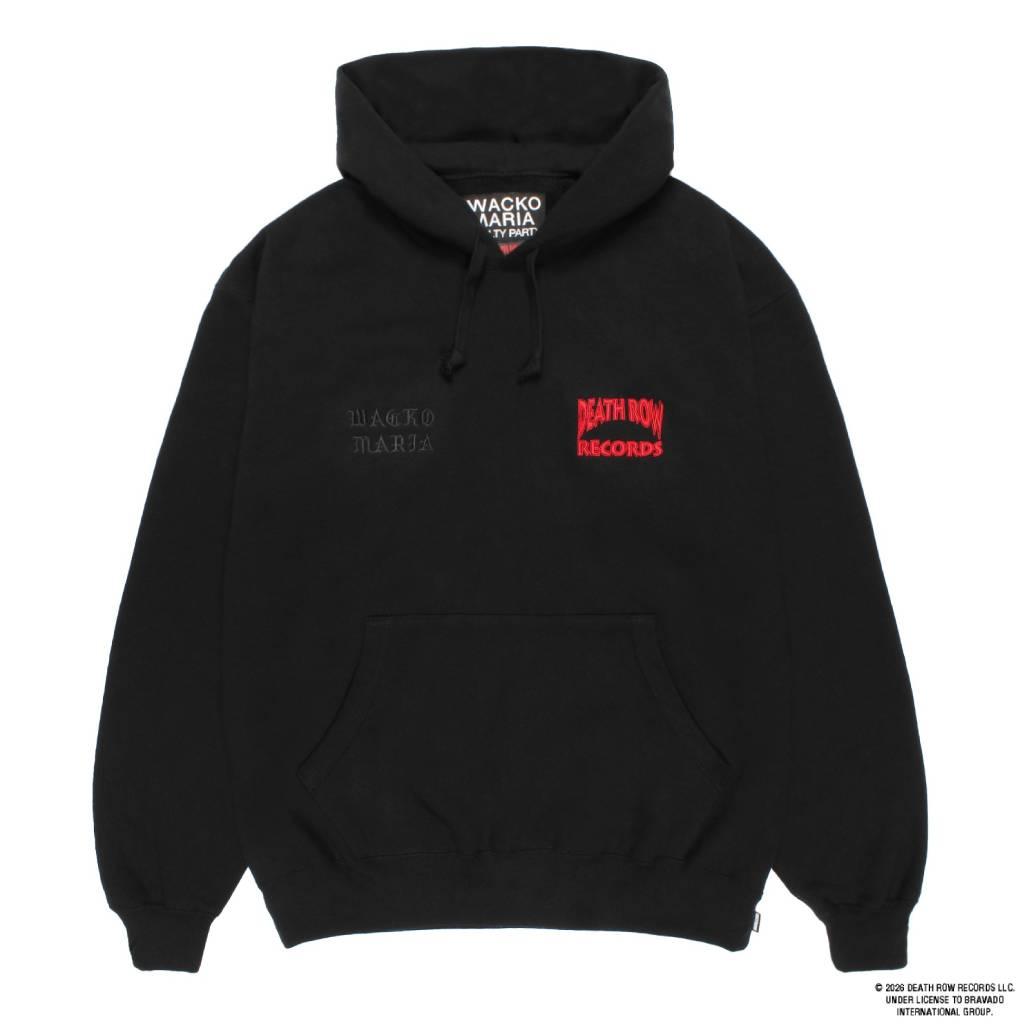 DEATH ROW RECORDS | HEAVY WEIGHT PULLOVER HOODED SWEAT SHIRT #BLACK [DEATHROW-WM-SS05]