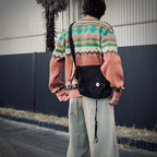 Early Morning | DEERSKIN MESSENGER BAG #BLACK [EM2325401]