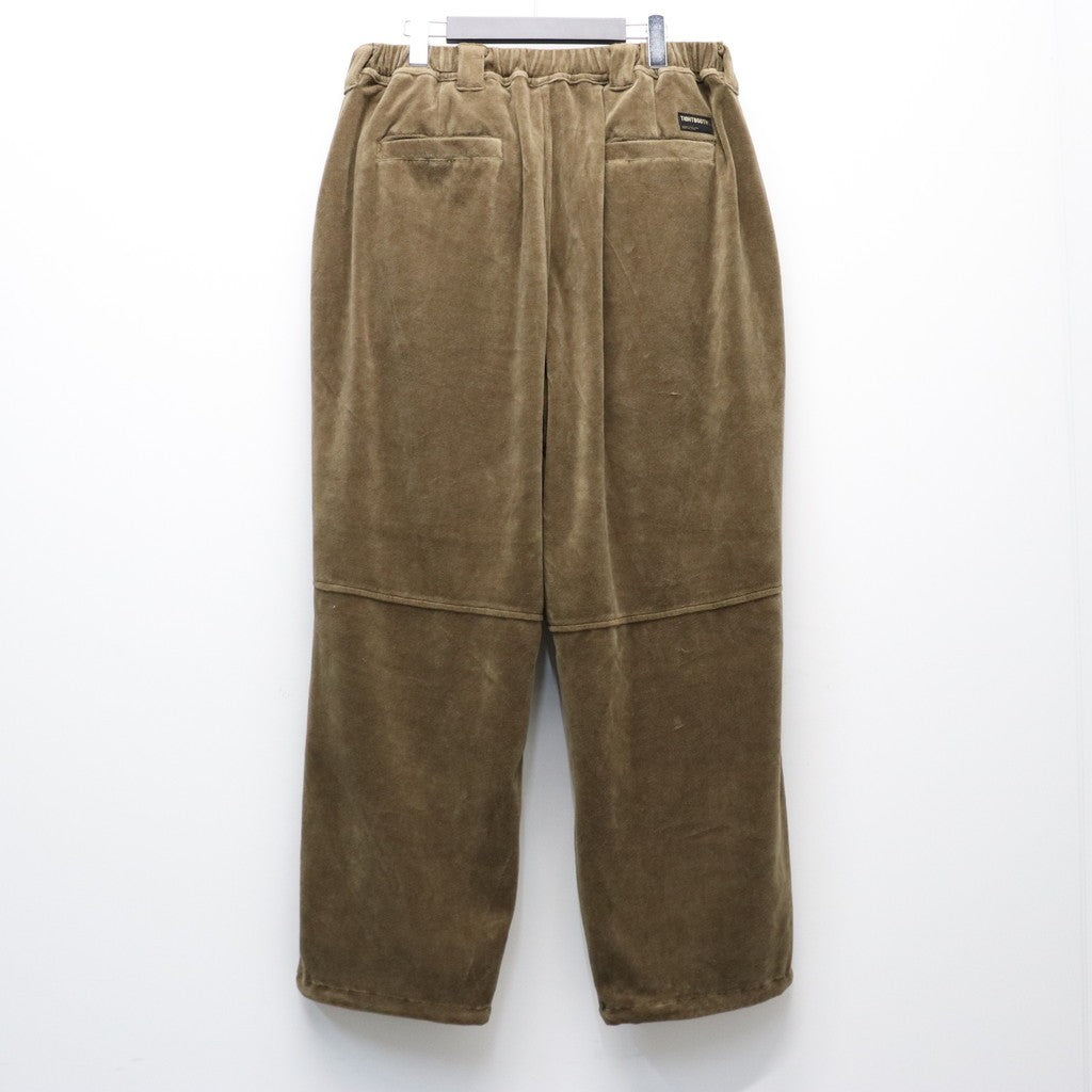VELOUR BALLOON PANTS #Olive [SS26-B06]