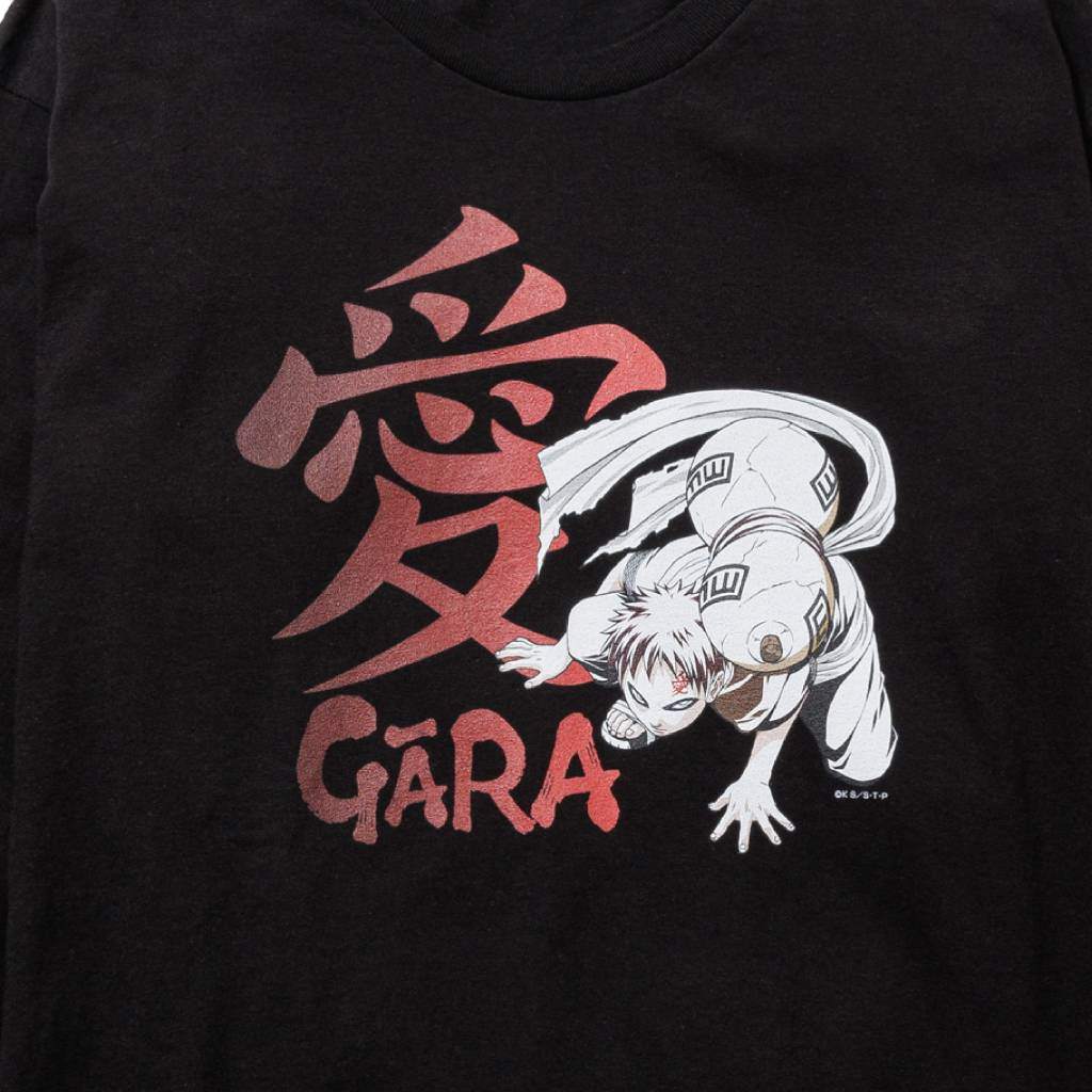 火影忍者| “我愛羅”長袖T卹#黑色[25SS-FSxNARUTO-02 / FS1699