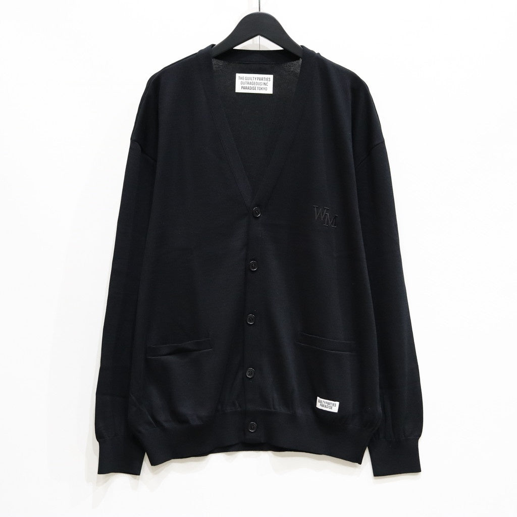 COTTON KNIT CARDIGAN ( TYPE-2 ) #BLACK [25SSE-WMK-KN04]