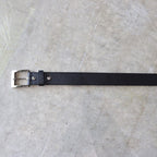 LEATHER BELT ( TYPE-2 ) #BLACK [WMGP-BL04]