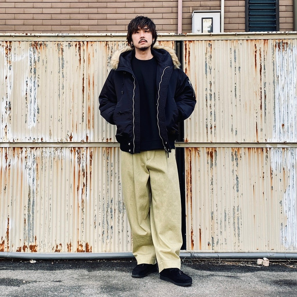 2TUCK WIDE PANTS（DENIM） #PISTACHIO [AY-1026B]