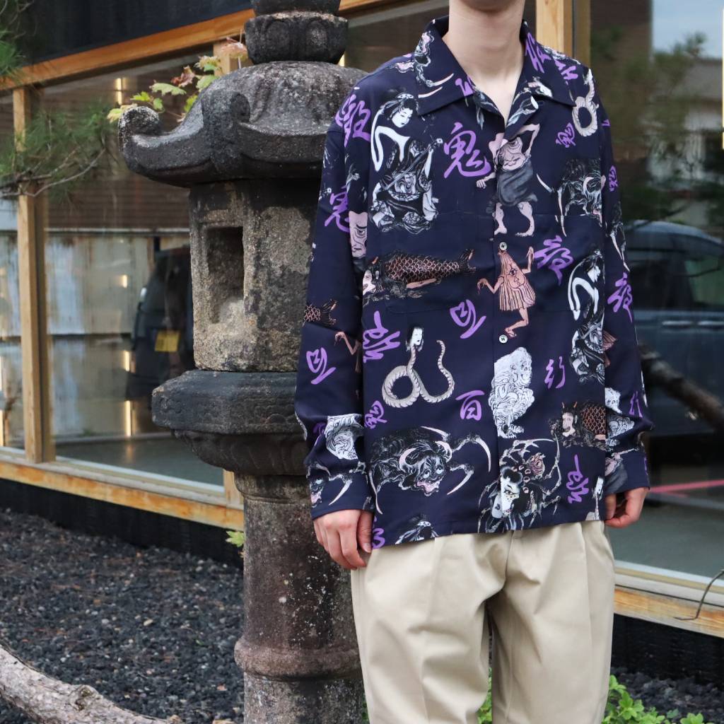 百鬼夜行 shirt L/S #Navy [BV-SH2600230]