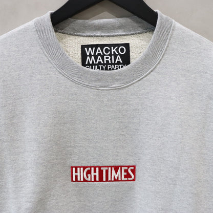 HIGHTIMES | HEAVY WEIGHT CREW NECK SWEAT SHIRT #GRAY [HIGHTIMES-WM-SS16]