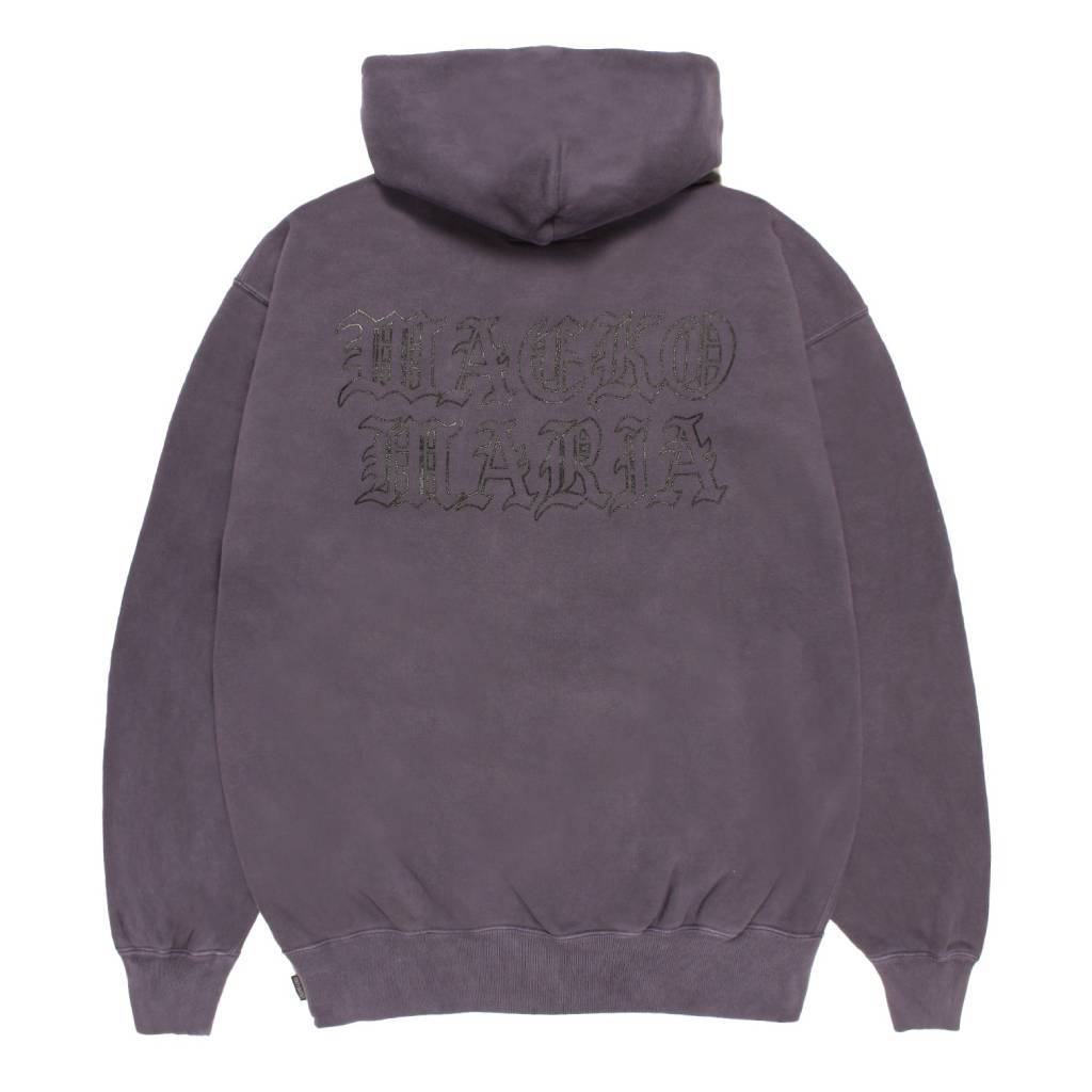 WASHED MIDDLE WEIGHT FULL ZIP HOODED SWEAT SHIRT #PURPLE [26SS-WMC-SS04]