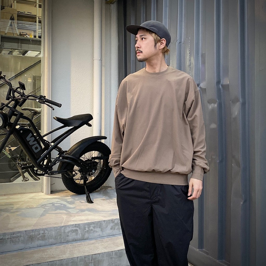 TECH FLEX 針織圓領衫 #米色 [BE-60025]